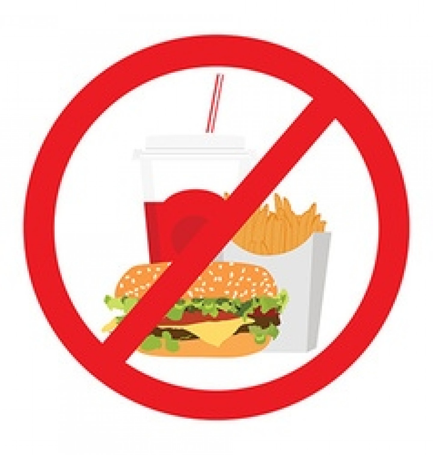 no-fast-food-sign-vector-8358292